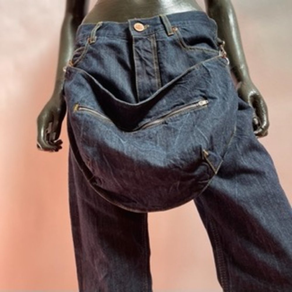 Vivienne Westwood NEW CLASSIC TAPERED Jeans with bum bag NWT FW19 US 31/US 12